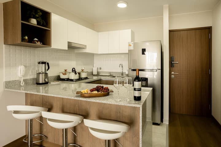 1br Apt +Piso 5 + Piscina + Mall, Limit San Isidro - Lima