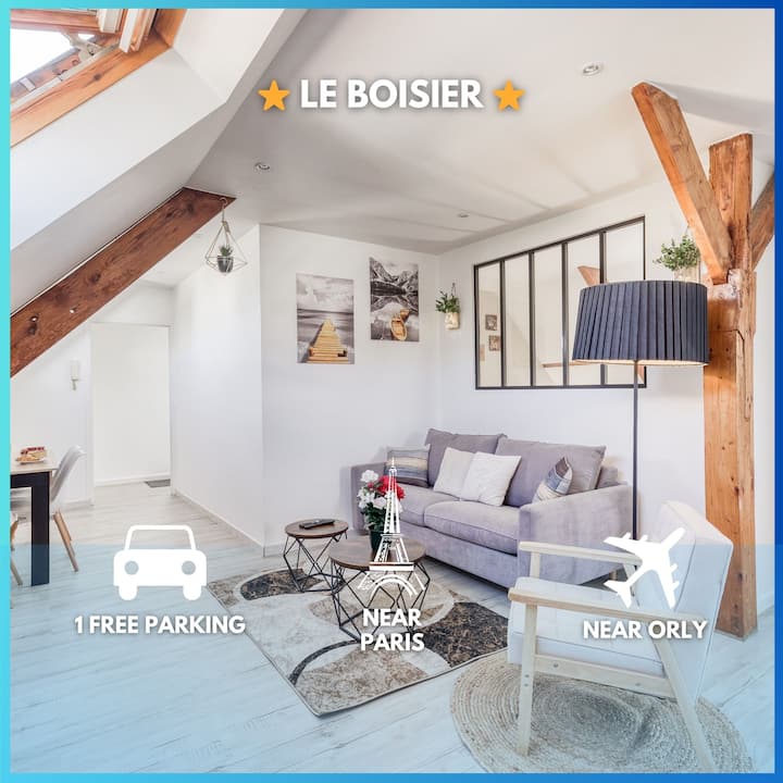Le Boisier - 3 min from Massy TGV Station - Cozy Houses