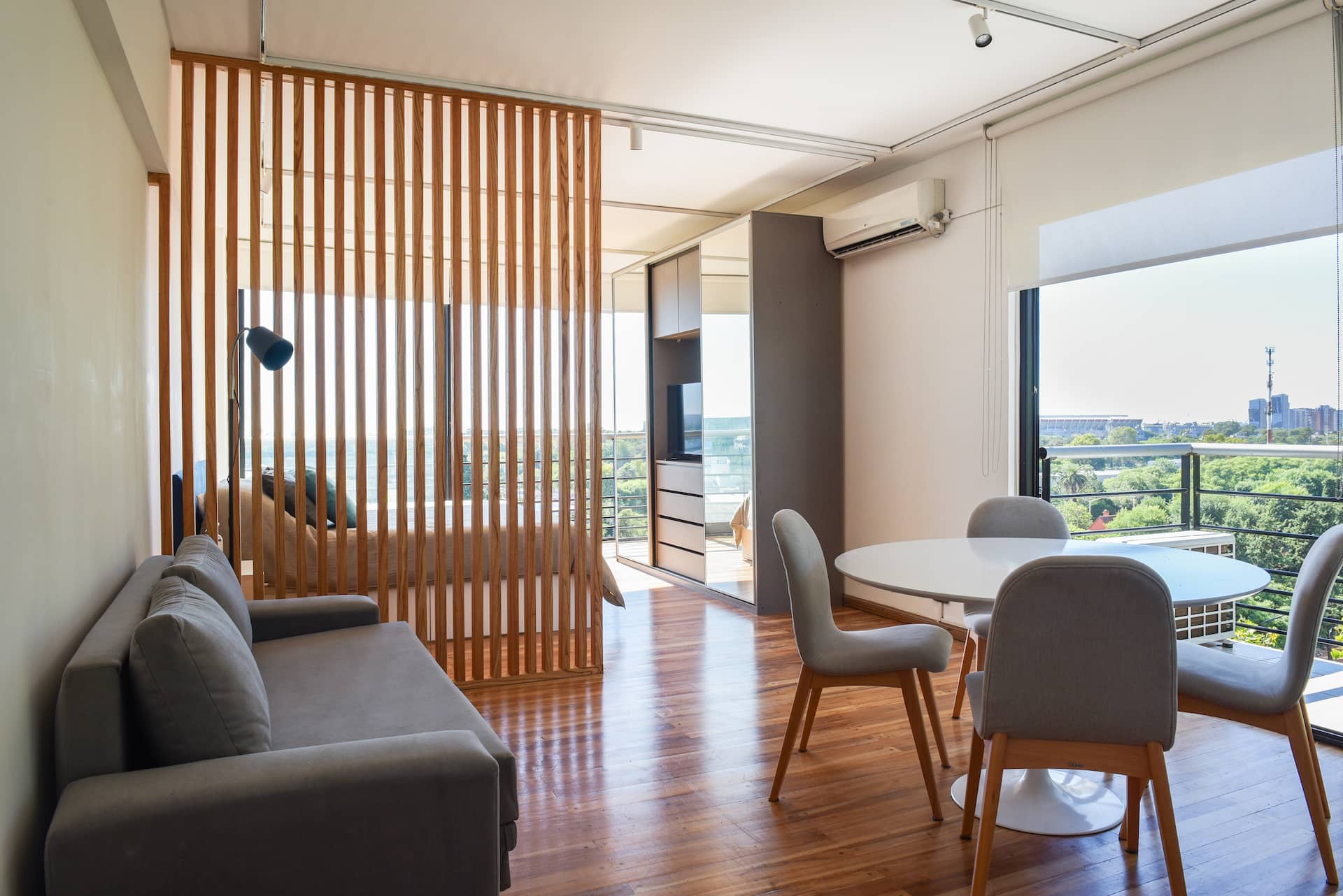 Studio with skyline view in Núñez