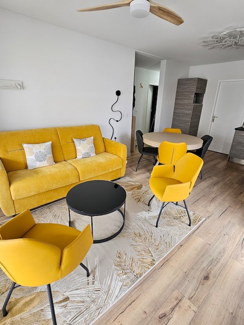 Airbnb performant: Large 72 m² 6-person apartment + Terraces, Beach 150 m away à Mimizan