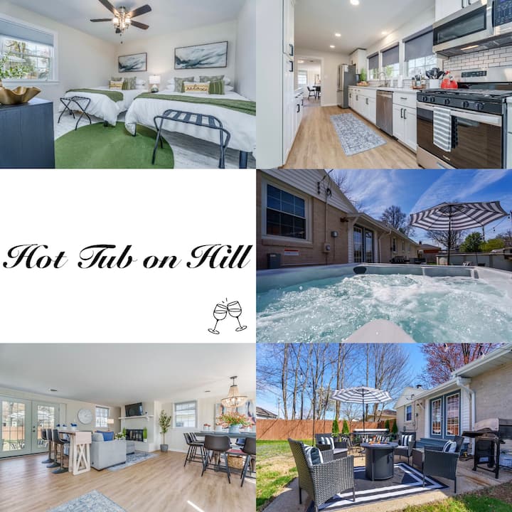 Hot Tub on Hill Sleeps 12 | POOL|Hot Tub & Firepit
