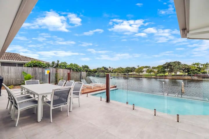Waterfront Oasis with Pool and Heated Spa