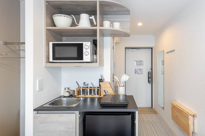 NEW/新築/2階/新宿/神楽坂/駅徒歩2分/2寝室/2バスルーム/2トイレ/最大4名/EV無し/A gallery image 5