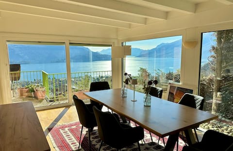 Lakeside retreat private terrace stunning views