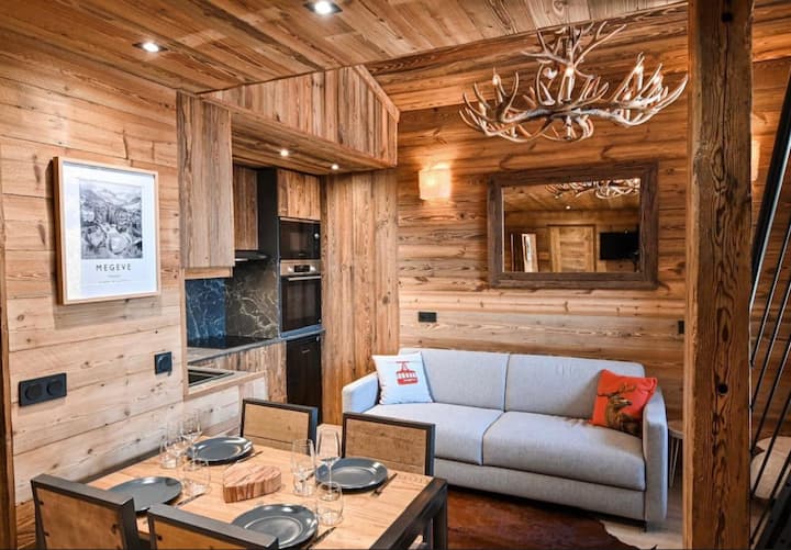 Le Rustic, Chic! Vuemtblanc. Piscine. Tennis. - Megève