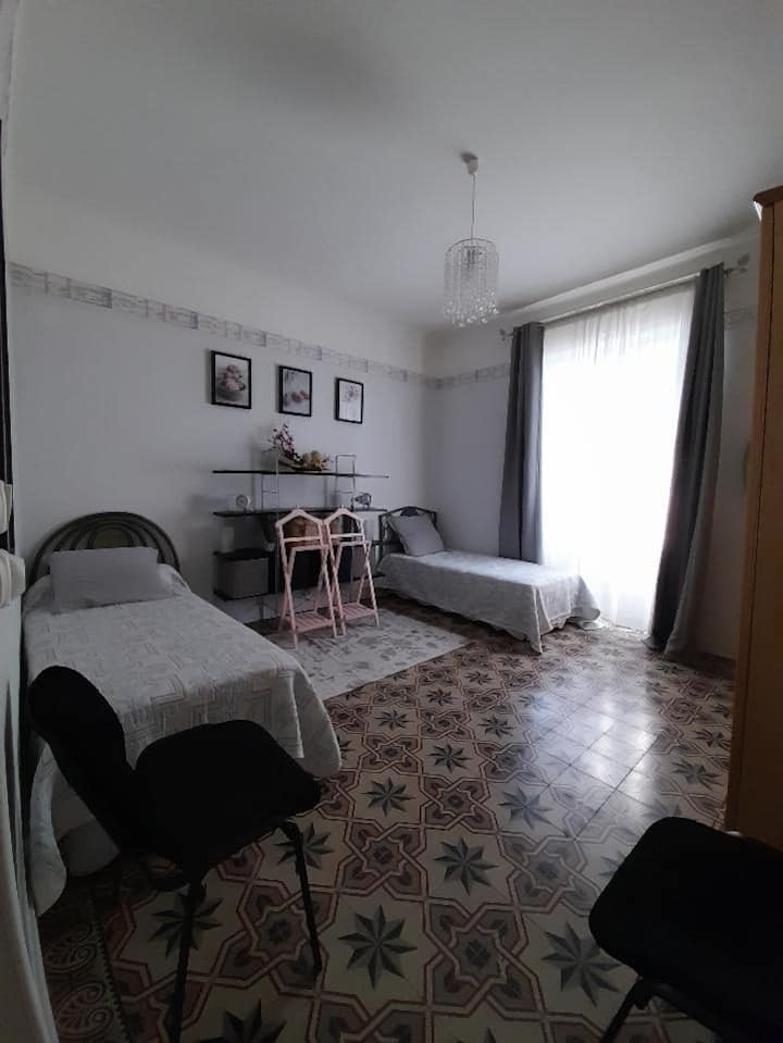 veľká spálňa má 2 tiché postele