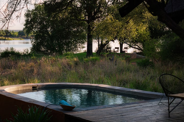Beautiful House on the Zambezi River