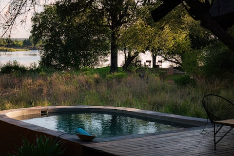 Beautiful House on the Zambezi River