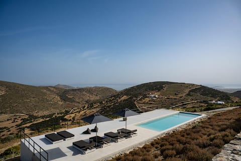 Moonhouse Paros- Dream Villa-Nature-Epic Sea Views