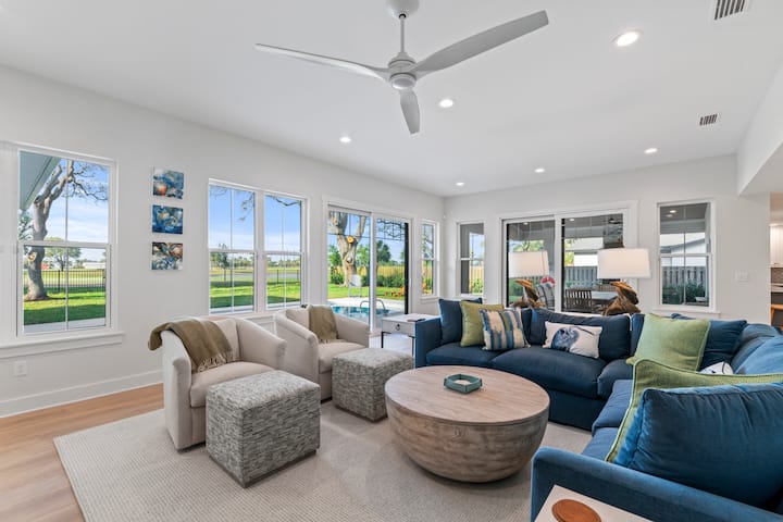 New - Golf Front - 5/4 - Sleeps 14 - Heated Pool - Jacksonville Beach, FL