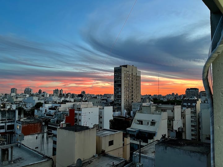 Departamento de 1 dormitorio en Palermo, 12° piso con vista