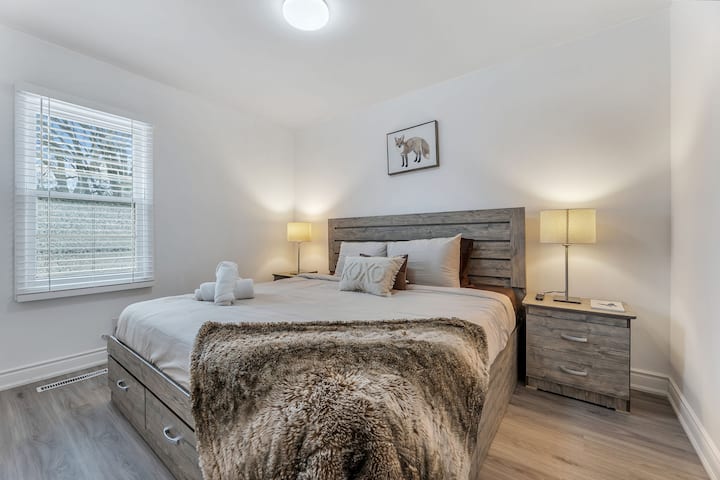 Chumba cha kulala chenye starehe cha King Master!