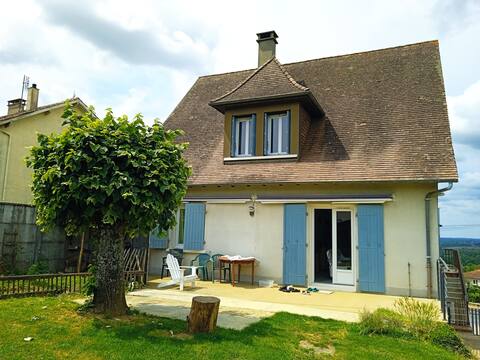 Detached house with garden