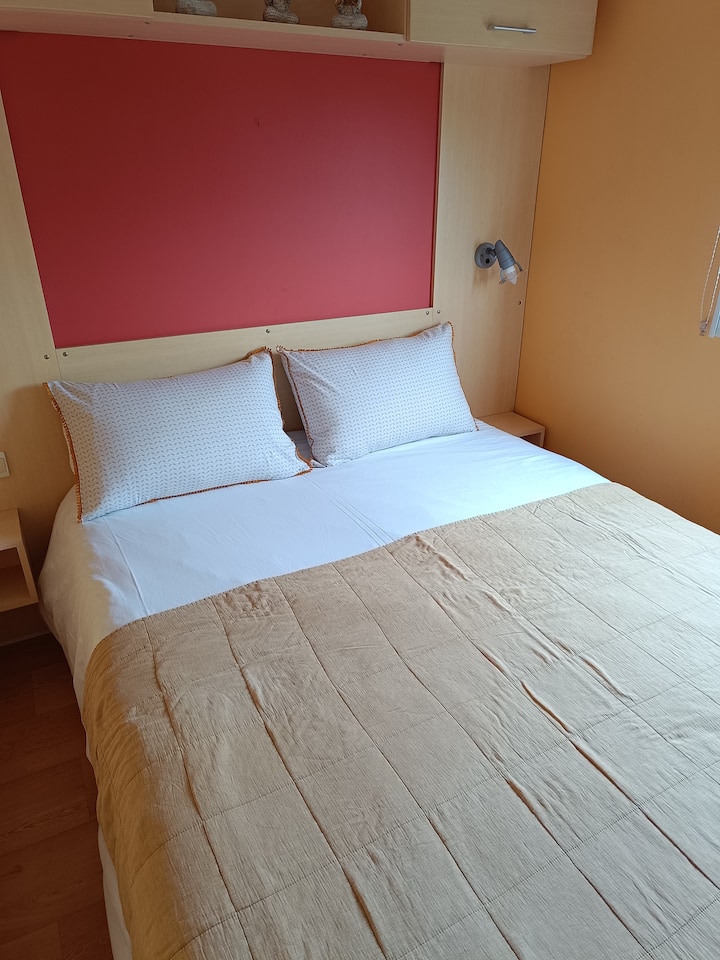 Главна спалня с достъп до банята.