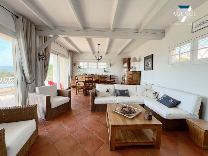 Maison 4 Chambres, Piscine, Vue Mer - Roquebrune-sur-Argens