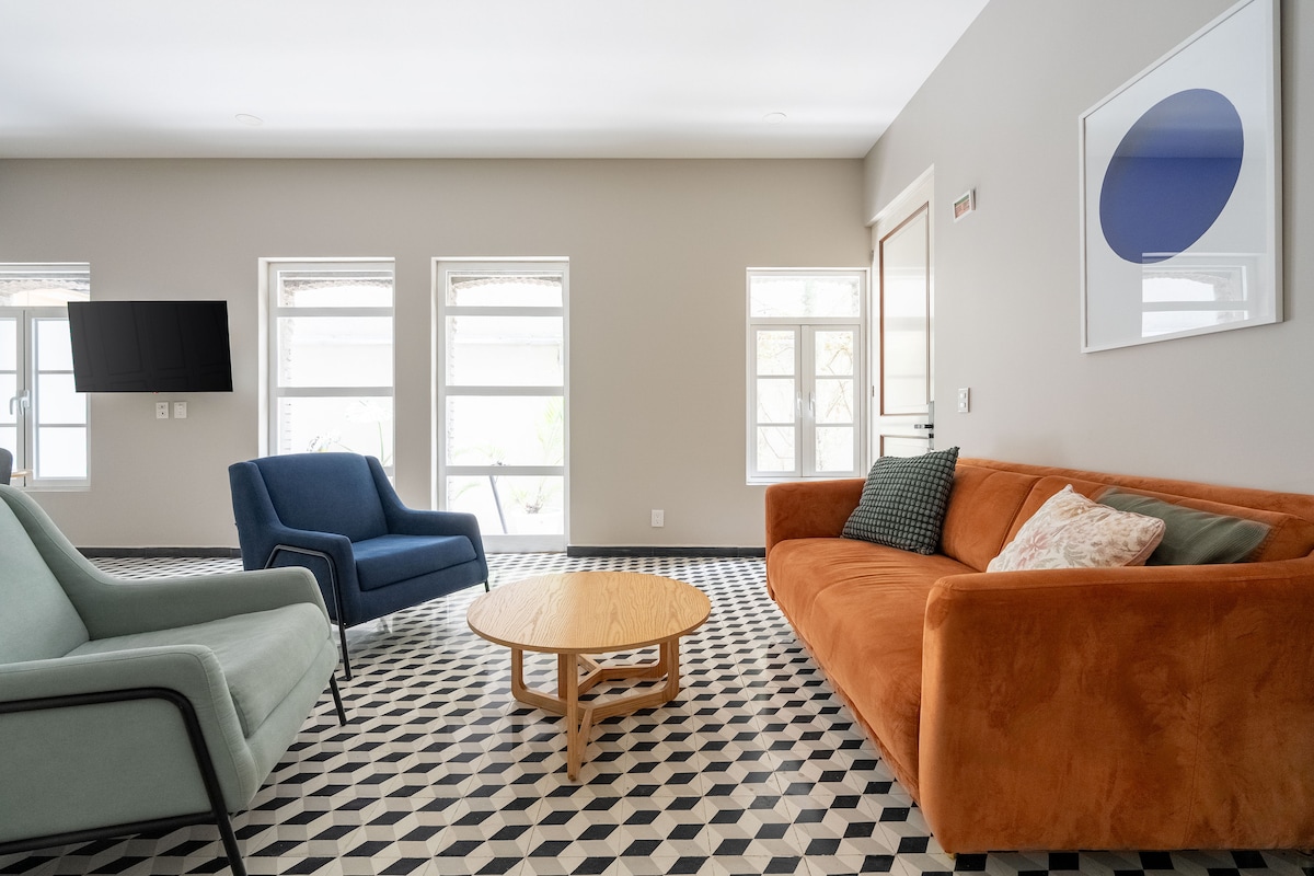 Elegante Depto de 2 Habitaciones en Roma Norte