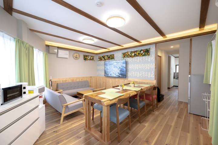 【長期宿泊】ゆっくりできる宿|観光地近い|浅草|新宿|渋谷|貸切|最大10人|シャワー2|トイレ2