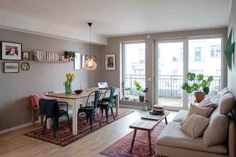 Top performing Airbnb: Light, modern one bedroom flat in Bergenhus