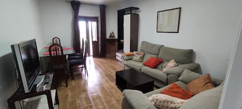 Downtown apartment with exit to the wall