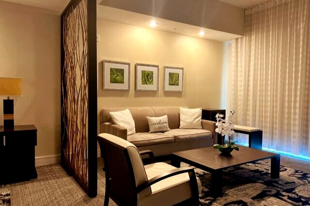 Всекидневна, оборудвана с разтегателен диван