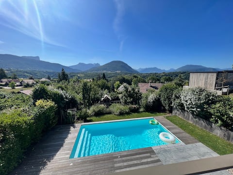 Beautiful villa - View & pool 10 min from Annecy