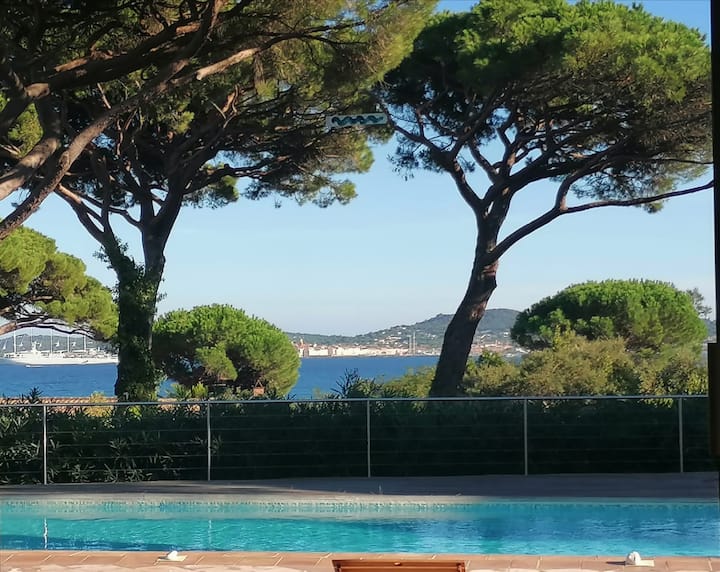 Villa Grimaud Superbe Vue Sur Golfe De St Tropez - Grimaud