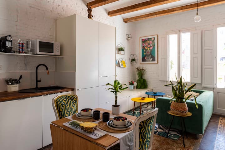 Charmant Apt De 2 Ch Avec Terrasse | Plaça Espanya - L'Hospitalet de Llobregat