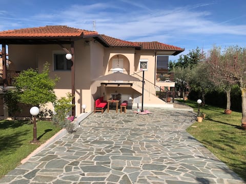 Olympus Riviera Beach House with Mountain View