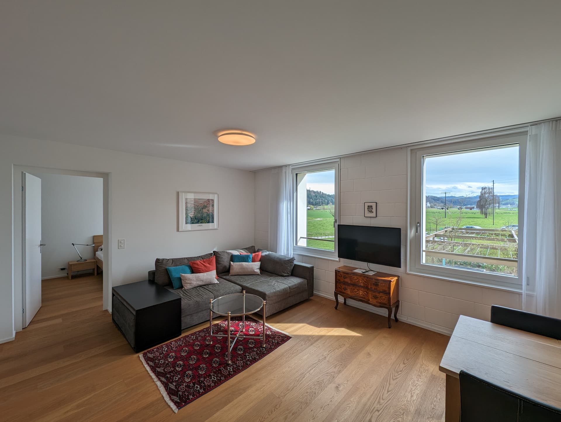 Central apartment in the countryside – base for Switzerland