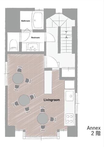浅草エリア最大級！MAX18名/5階戸建166平米/100inchモニター/高速Wi-Fi gallery image 4