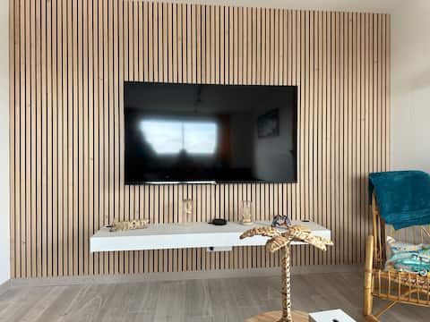 Popular Airbnb listing: Calais beach apartment with sea/port view in Calais