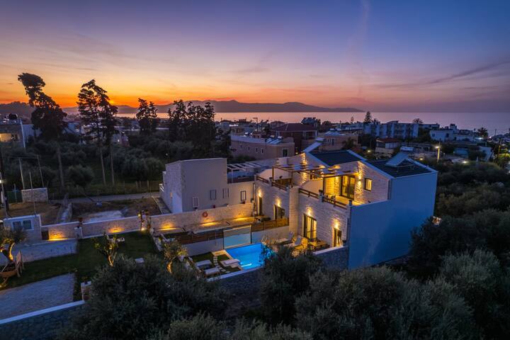 2steps Agia Marina beach/New built/No Car needed