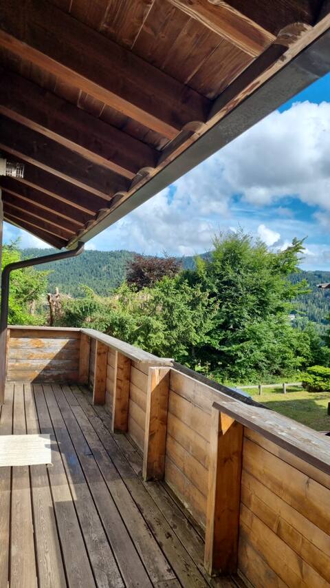 the terrace in the mountains