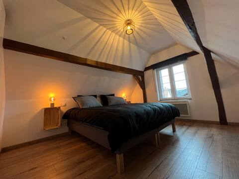 Cozy and bright apartment.