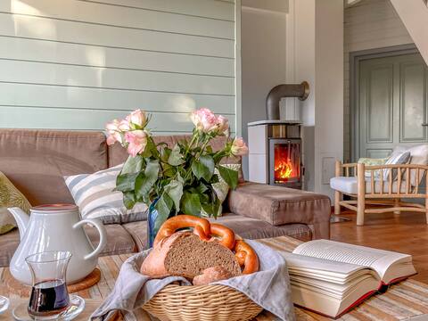 BootsmannsDomizil  privates NordicSPA fireplace boat