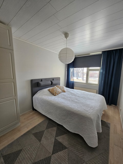 Two-room apartment with sauna on the street level in the city center