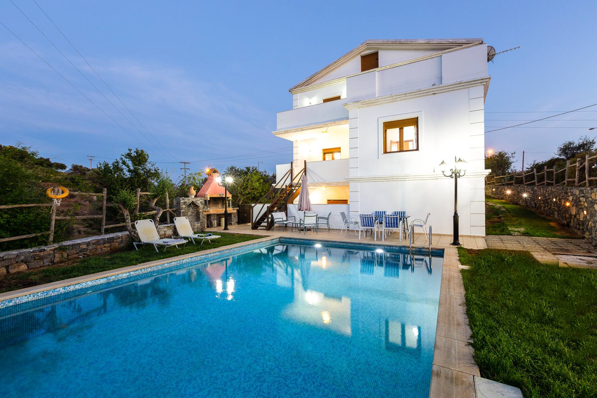 Villa Eleftheria 5 bedrooms, swimming pool in Panormo