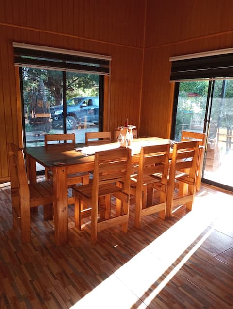 Cabin for 10 people with a tub