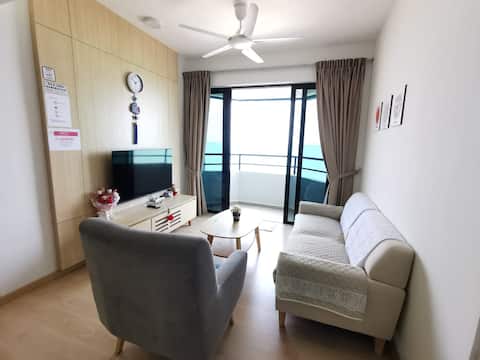 2-8pax|Mutiara|Beach Front|2room9|10minuts to town