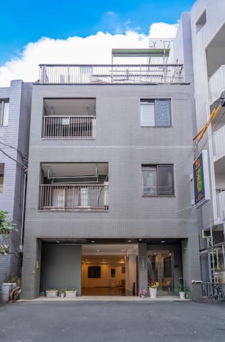 上野駅から徒歩圏、東上野6丁目、五階建て一棟貸切可、階数人数柔軟に対応、上野公園、浅草間近、生活至便