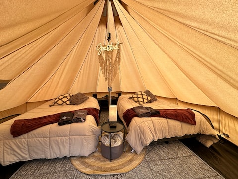 Successful Airbnb property: Family teepee with pool in Bernal in Bernal