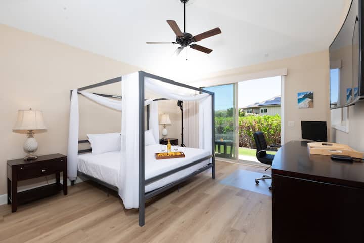 Suita kryesore me qasje në lanai dhe stacion pune privat