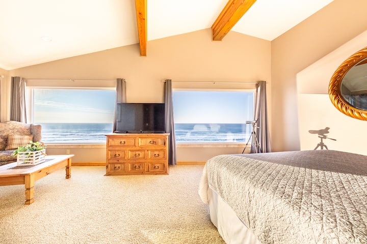 Cama tamaño king, TV de pantalla plana de 42 pulgadas, vestidor, baño privado