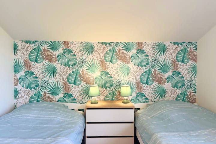 Chambre avec 2 lits simples