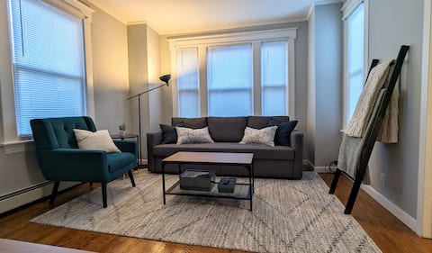 Unique 1BR w/ Office & Laundry