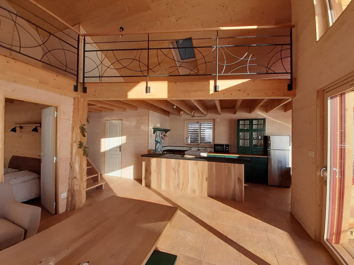 Annonce Airbnb populaire: New chalet, breathtaking view à Loire