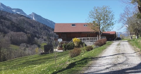 Cottage surrounded by nature
