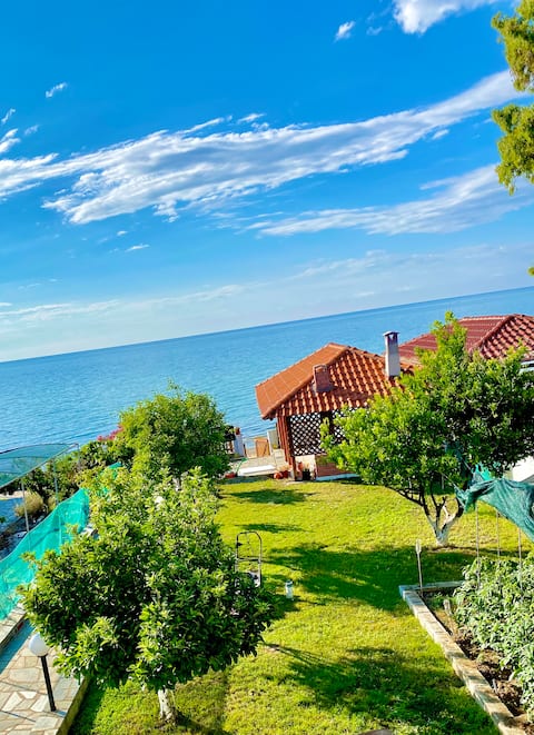 Overlooking the endless blue sky and sea!