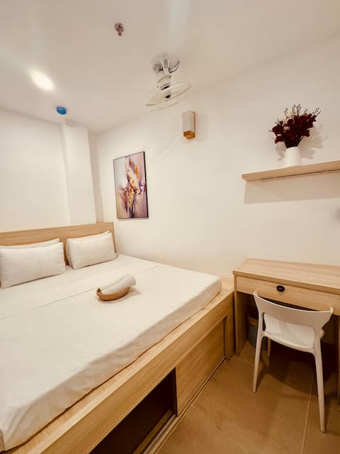 Small double-bed rooms