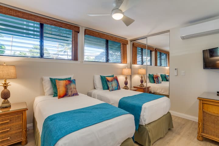 เตียงแฝดสามารถทำเป็นเตียงคิงไซส์ได้ตามคำขอ  ห้องน้ำในตัวพร้อมเครื่องซักผ้า/เครื่องอบผ้า